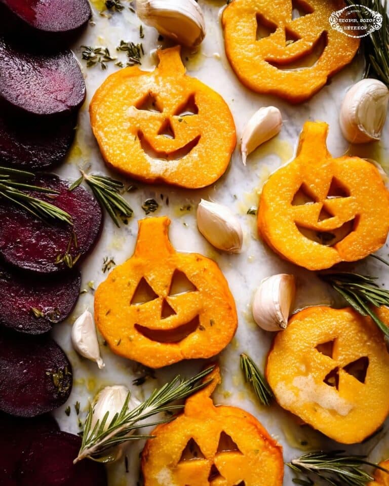 Roasted Halloween Vegetable Shapes with Balsamic and Honey Glaze Recipe