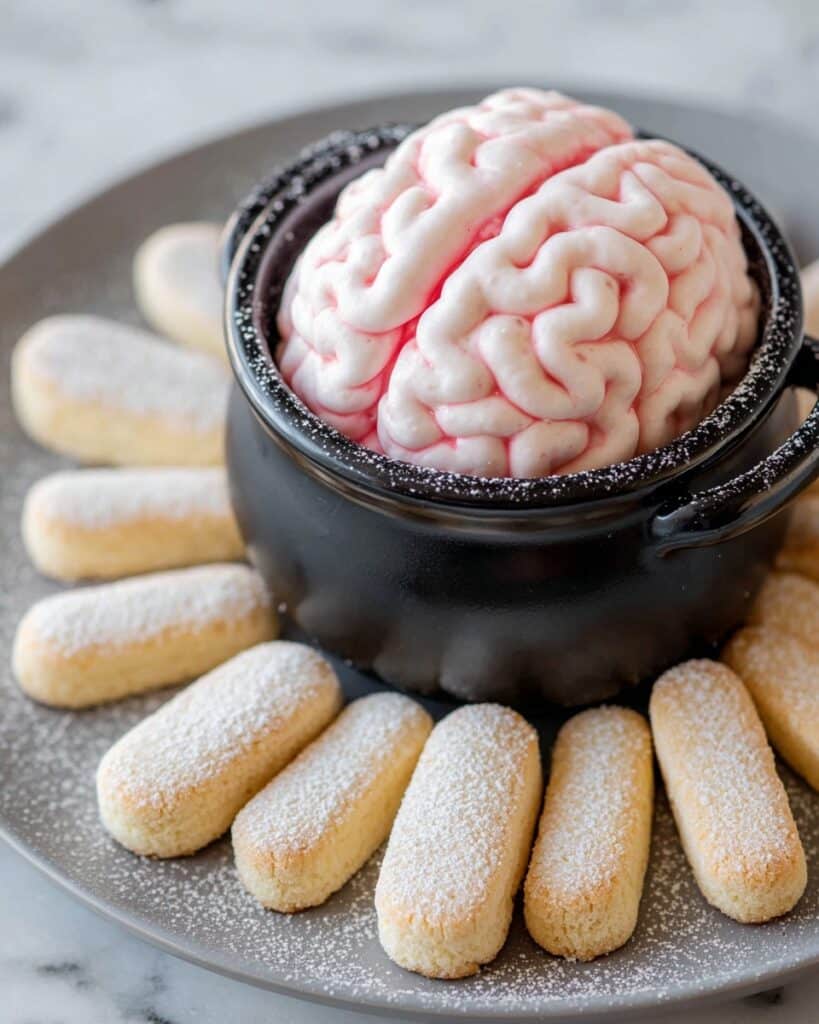 Red Velvet Brain Dip with Cream Cheese Frosting Recipe