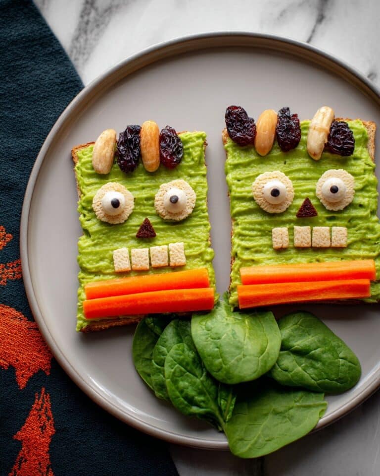 Spooky Frankenstein-Inspired Avocado Toasts Recipe