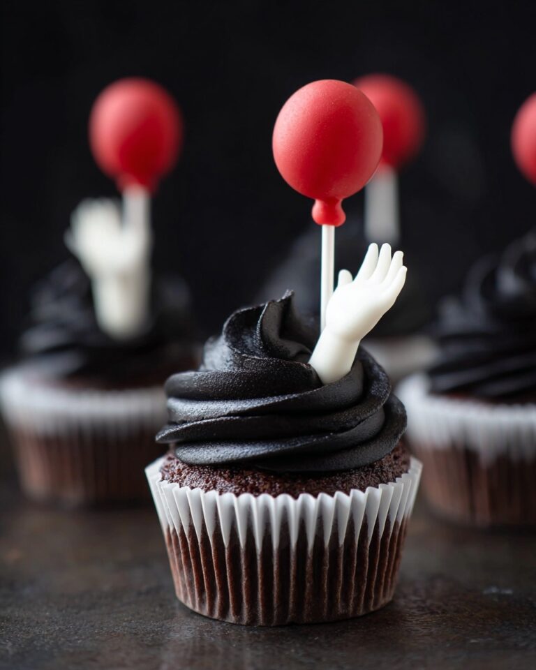 Creepy Clown Cupcakes for Halloween Recipe