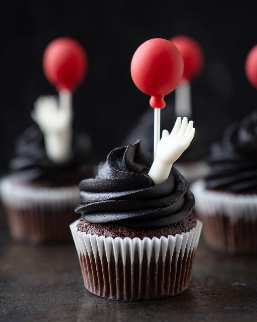 Creepy Clown Cupcakes for Halloween Recipe