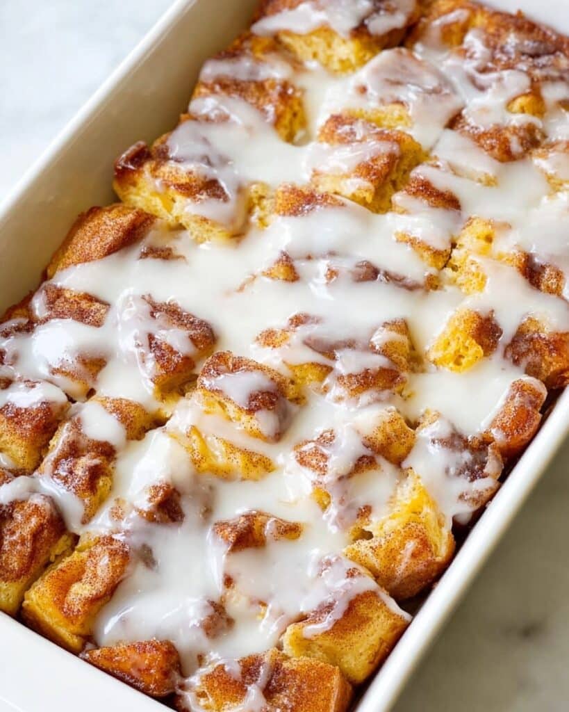 Easy Homemade Cinnamon Roll French Toast Casserole Recipe