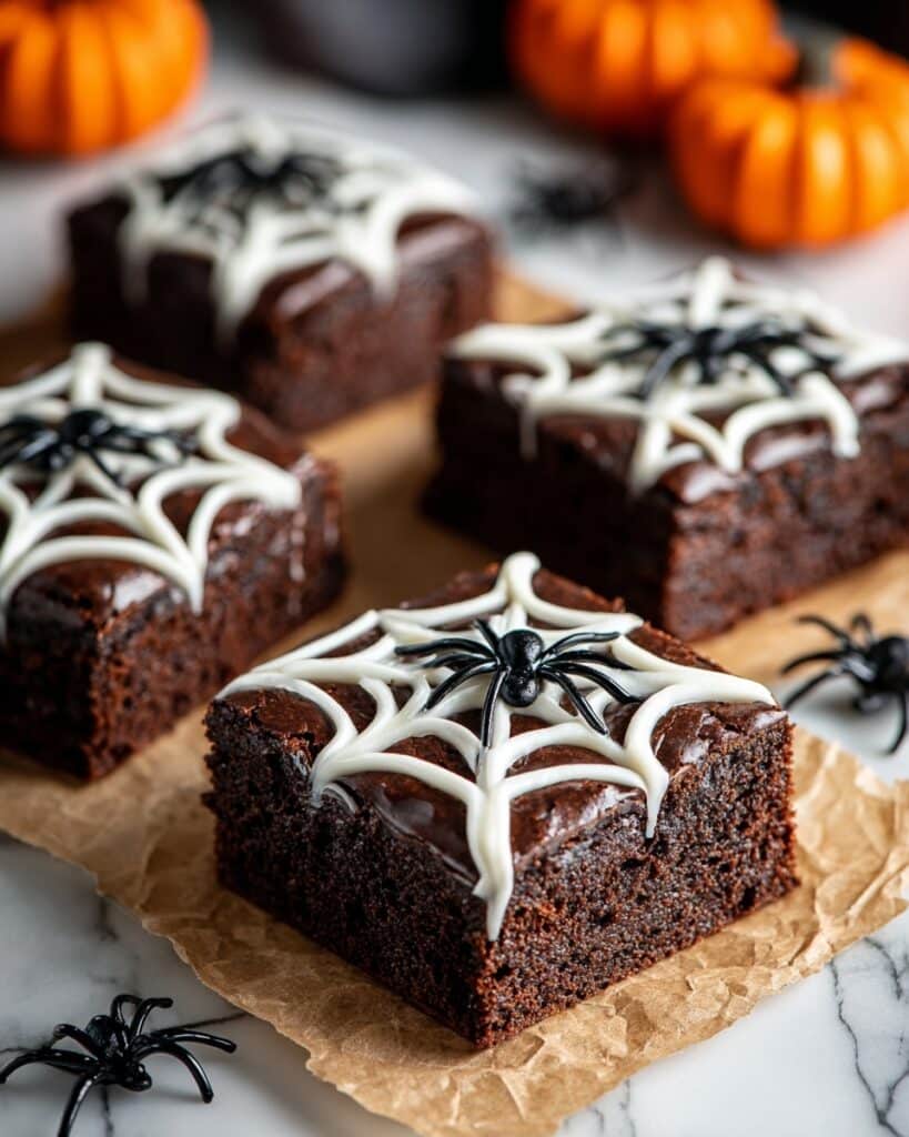 Spooky Spiderweb Brownies Recipe