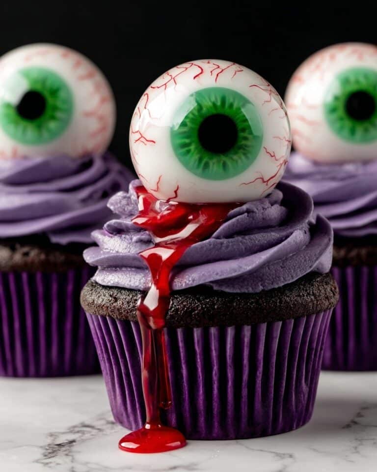 Monster Eye Cupcakes with Edible Goo: Spooky Halloween Treats Recipe