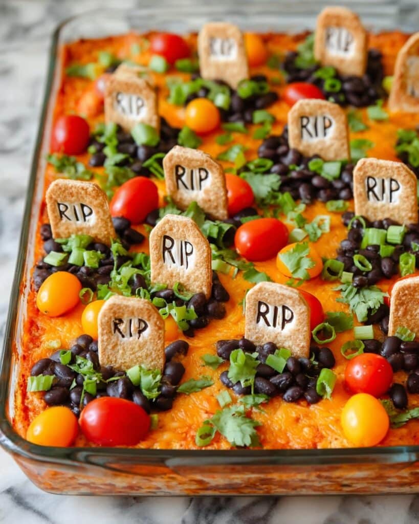 Halloween Taco Dip Recipe