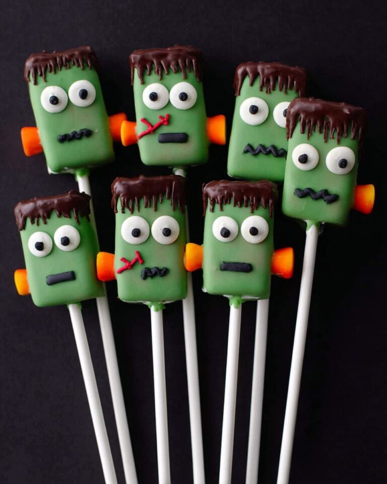 Frankenstein Marshmallow Pops Recipe