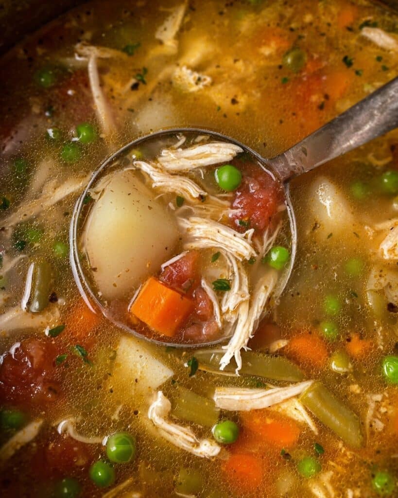 30-Minute Chunky Instant Pot Chicken Vegetable Soup Recipe