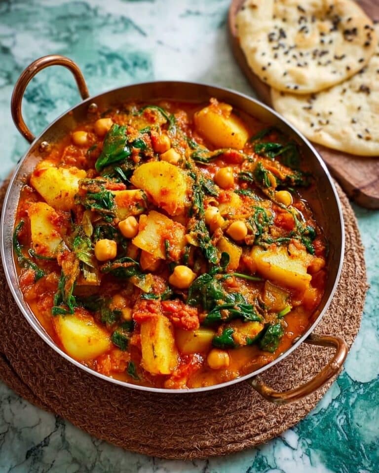 Spinach, Chickpea and Potato Curry Recipe
