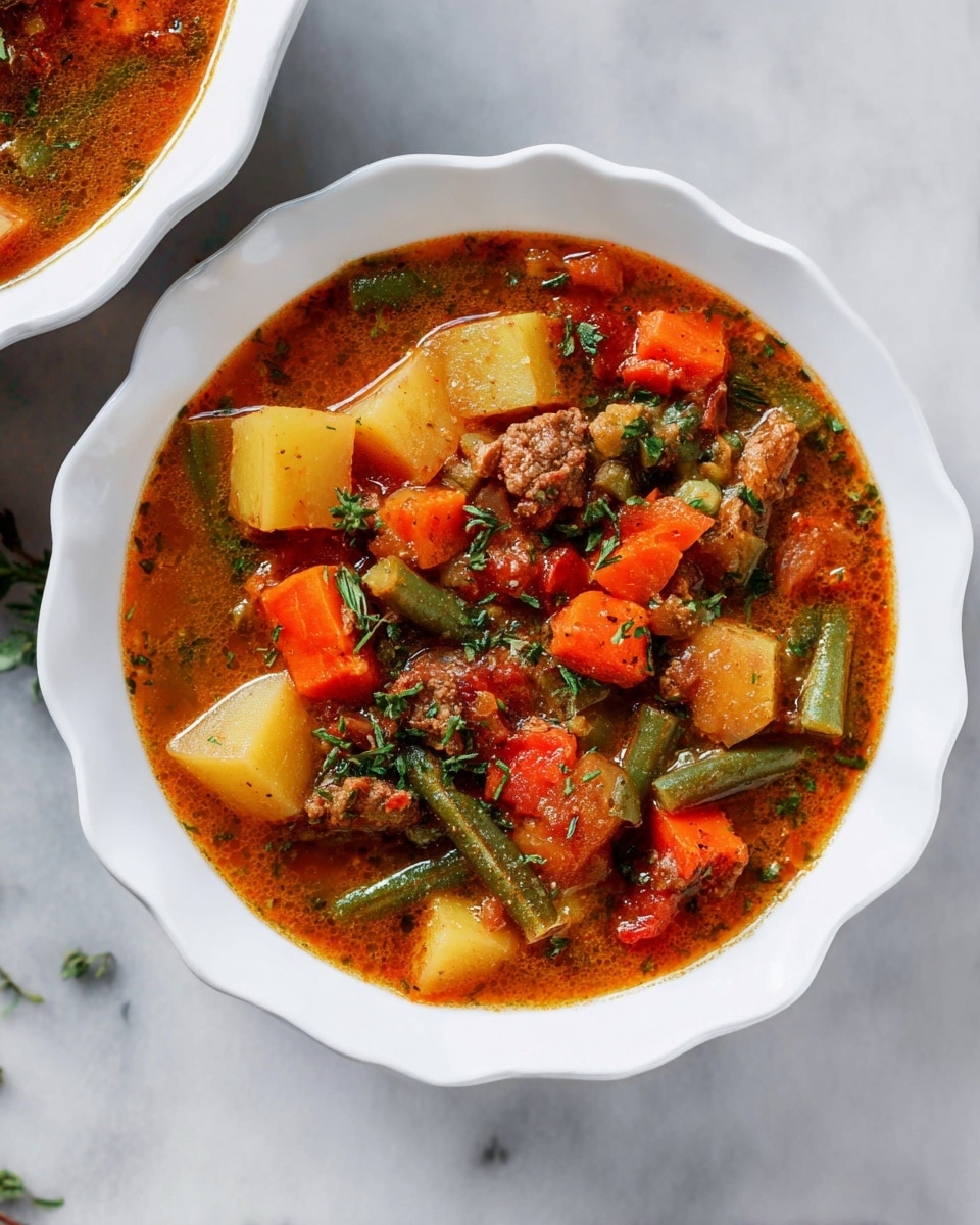 Healthy Crock Pot Hamburger Soup Recipe