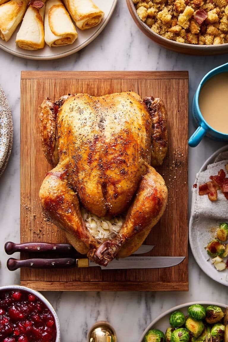 Crispy Spatchcock Turkey with Homemade Gravy Recipe