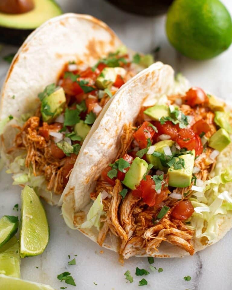 Slow Cooker Chicken Tacos (No Salsa) Recipe