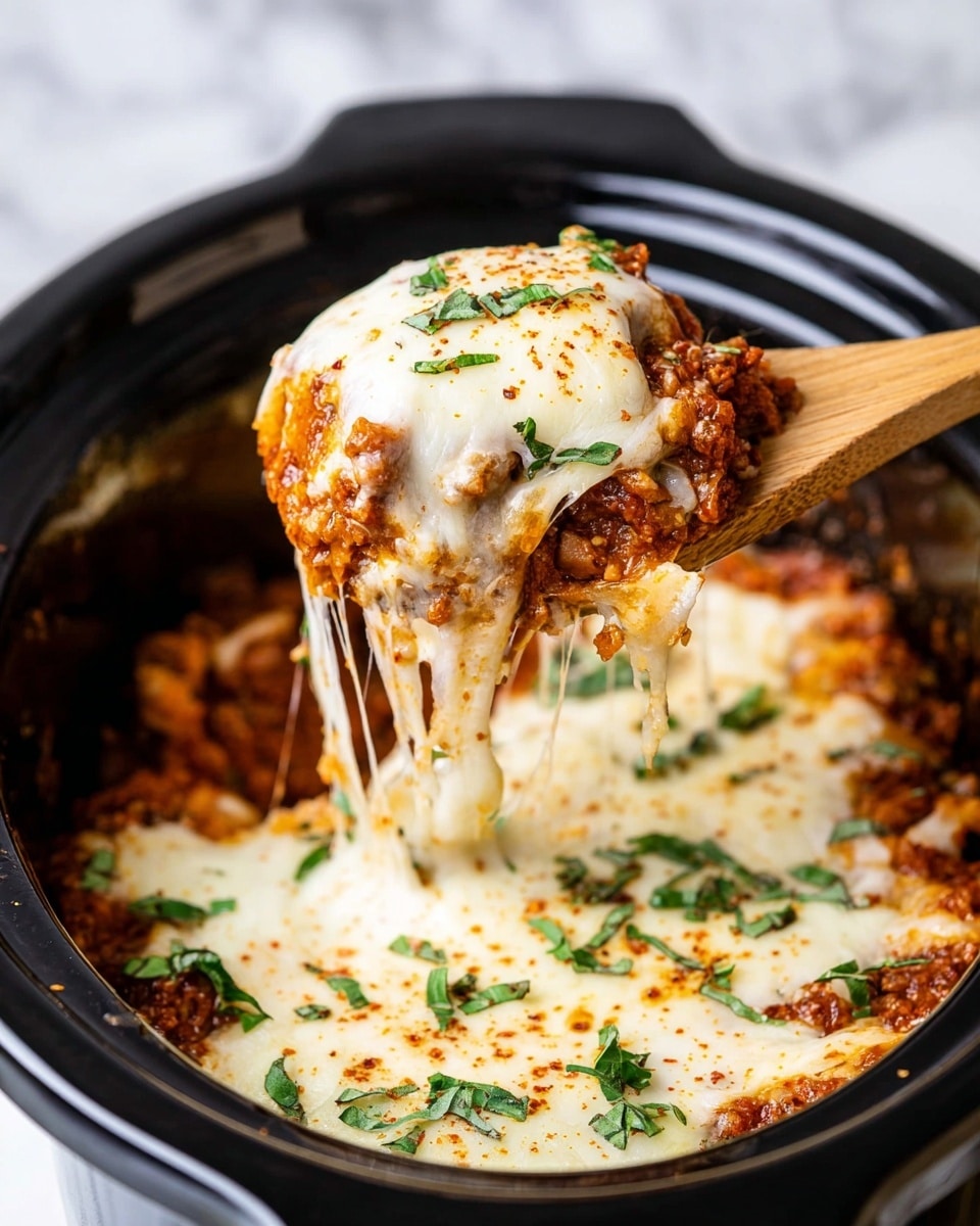 Slow Cooker Lasagna with Spinach and Cheese Recipe