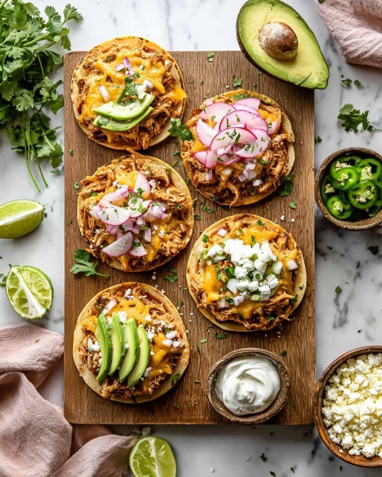 Sheet Pan Chicken Tostadas Recipe
