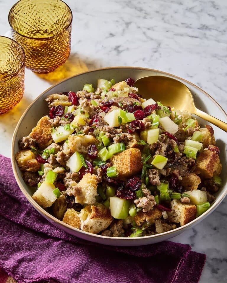 Awesome Sausage, Apple, and Cranberry Stuffing Recipe