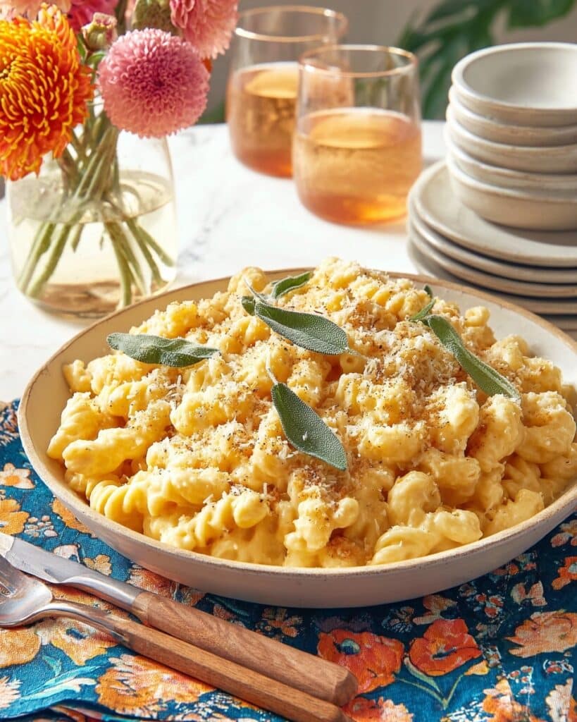 Pumpkin Mac and Cheese with Toasted Panko and Sage Recipe