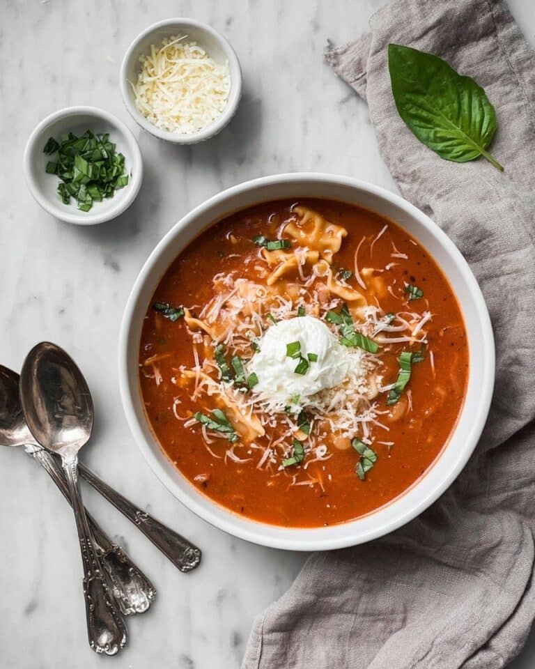 One Pot 30-Minute Lasagna Soup Recipe