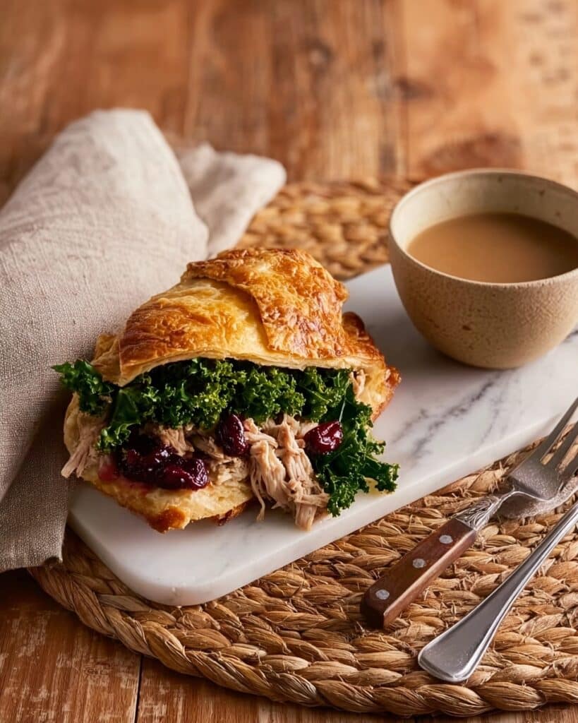 Yorkshire Pudding Wrap with Roast Chicken and Cranberry Sauce Recipe