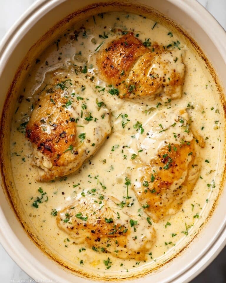 Crockpot Creamy Garlic Chicken Recipe