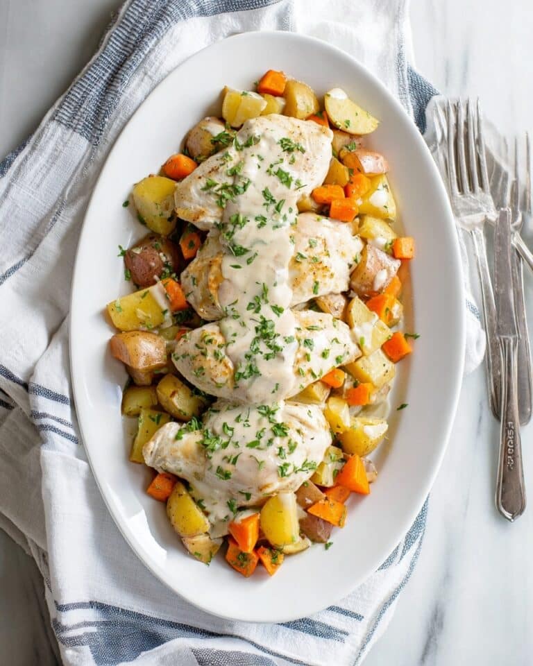 Slow Cooker Ranch Chicken & Veggies Recipe