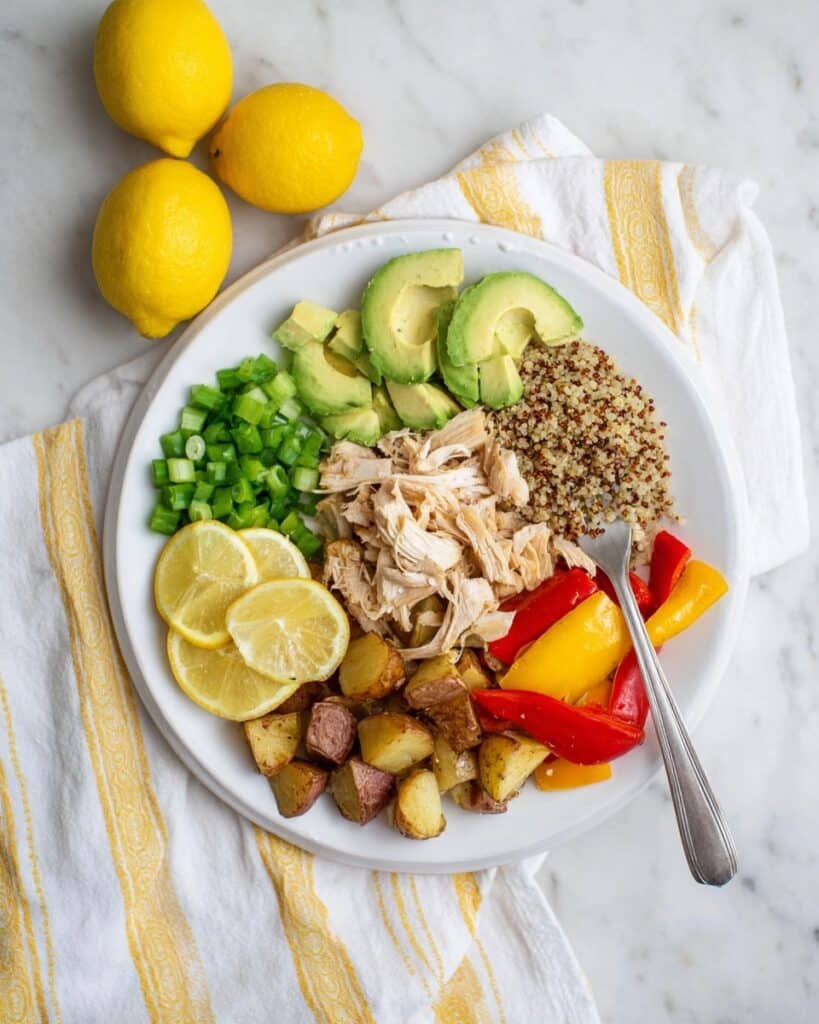 Slow Cooker Lemon Herb Chicken for Bowls, Wraps, and More Recipe