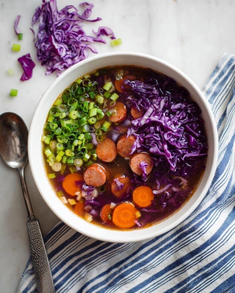 Sausage, Cabbage & Sweet Potato Stew (Instant Pot, Crockpot, Stove Top) Recipe