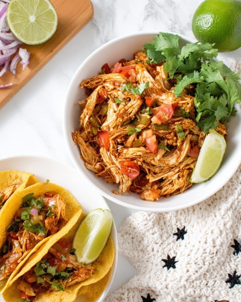 Easy Crockpot Mexican Shredded Chicken Recipe