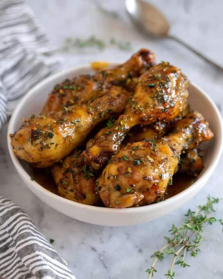 Slow Cooker Dijon-Thyme Chicken Legs Recipe