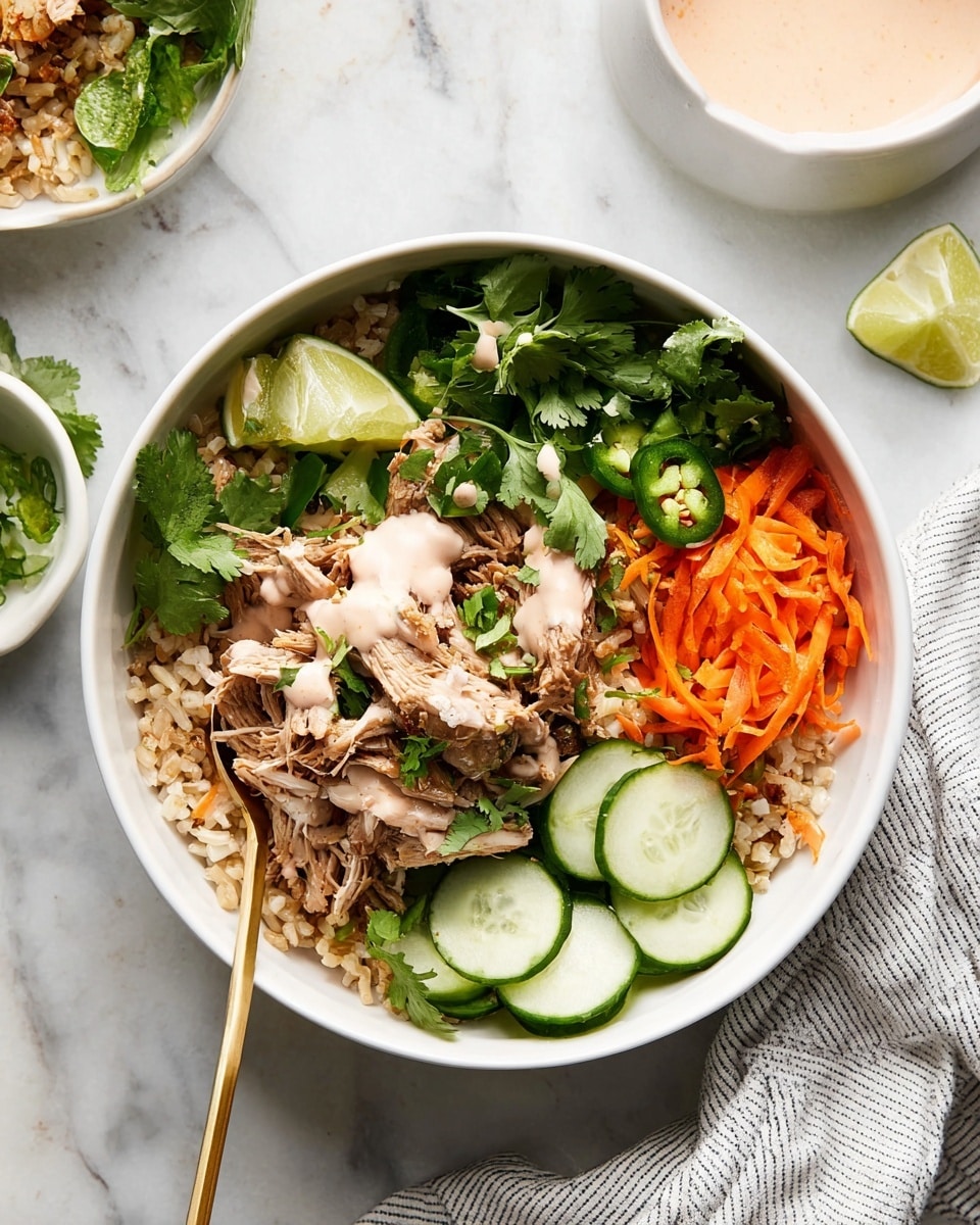 Slow Cooker Pork Banh Mi Bowls Recipe