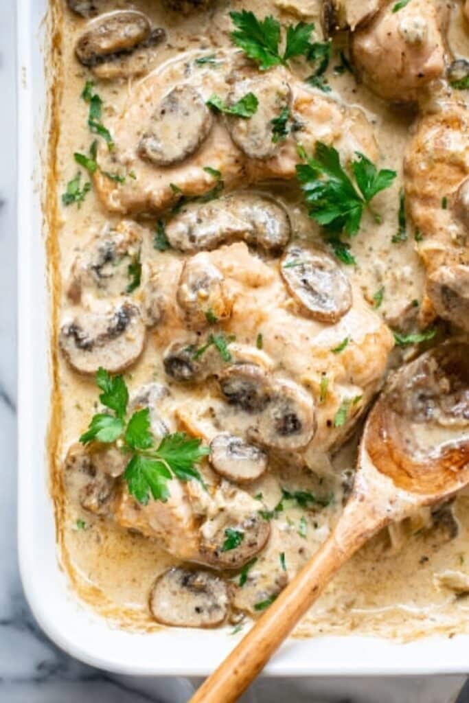 Creamy Chicken Mushroom Casserole Recipe