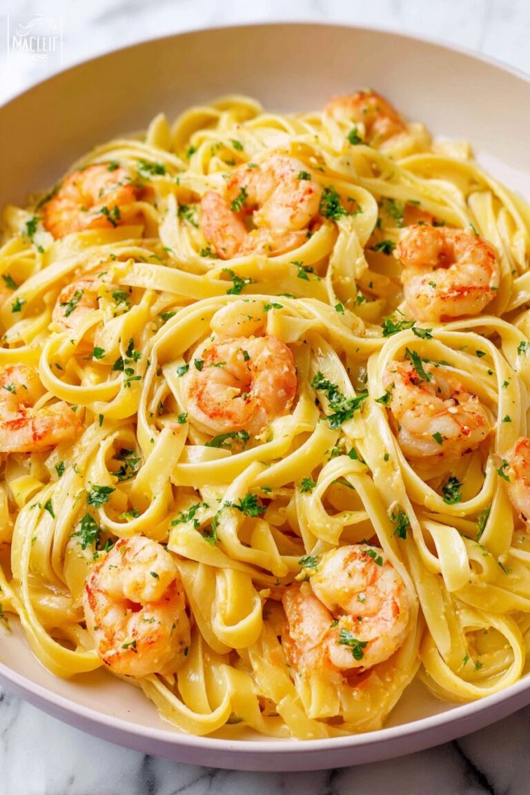 Creamy Garlic Shrimp Pasta Recipe