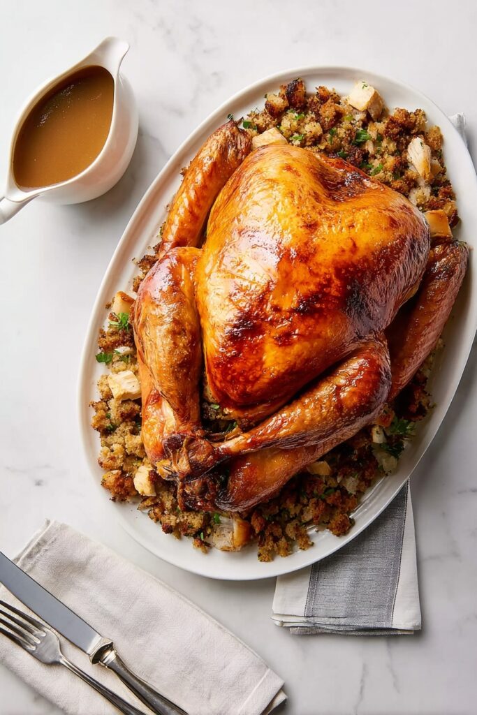 Juicy Roast Turkey with Cheesecloth Recipe