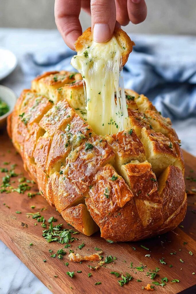 Cheesy Garlic Pull-Apart Bread Recipe