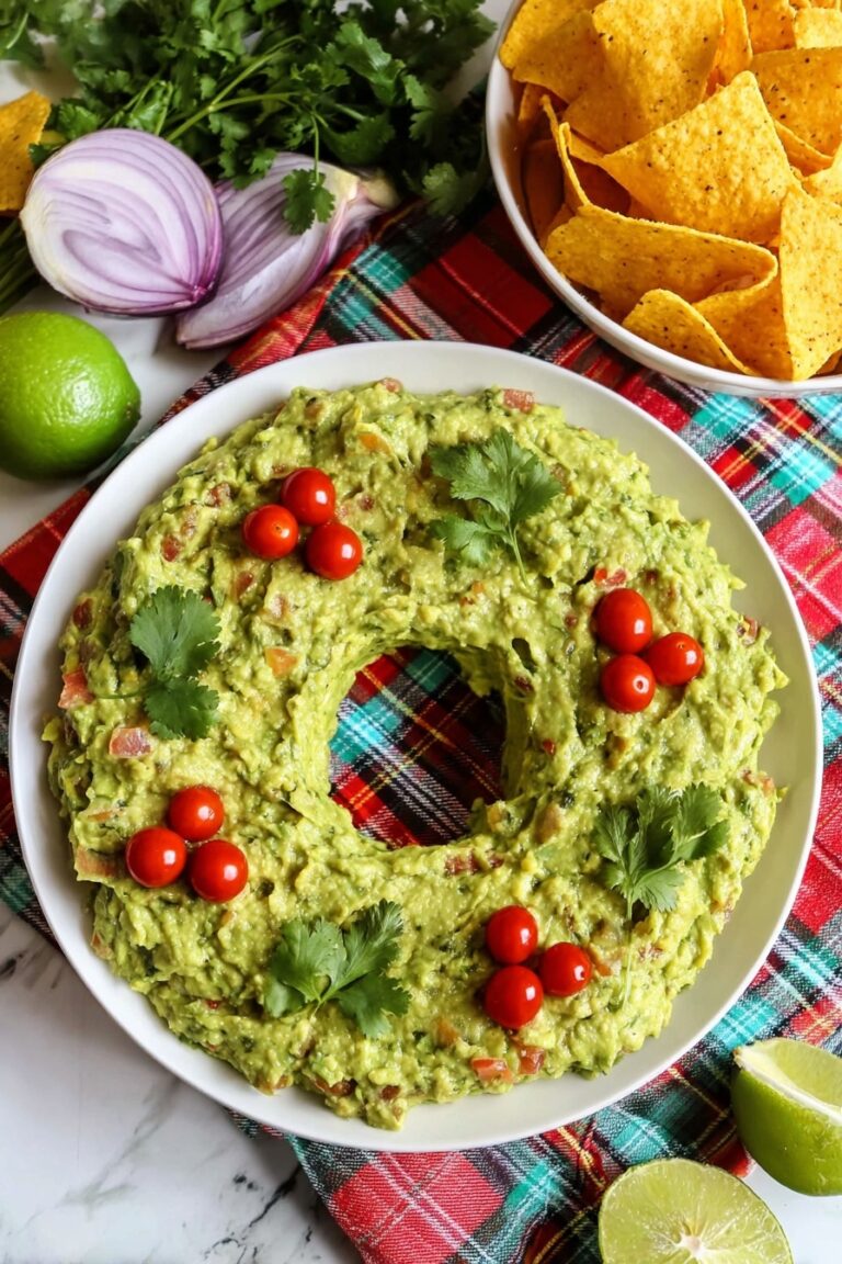 Christmas Guacamole Wreath Recipe