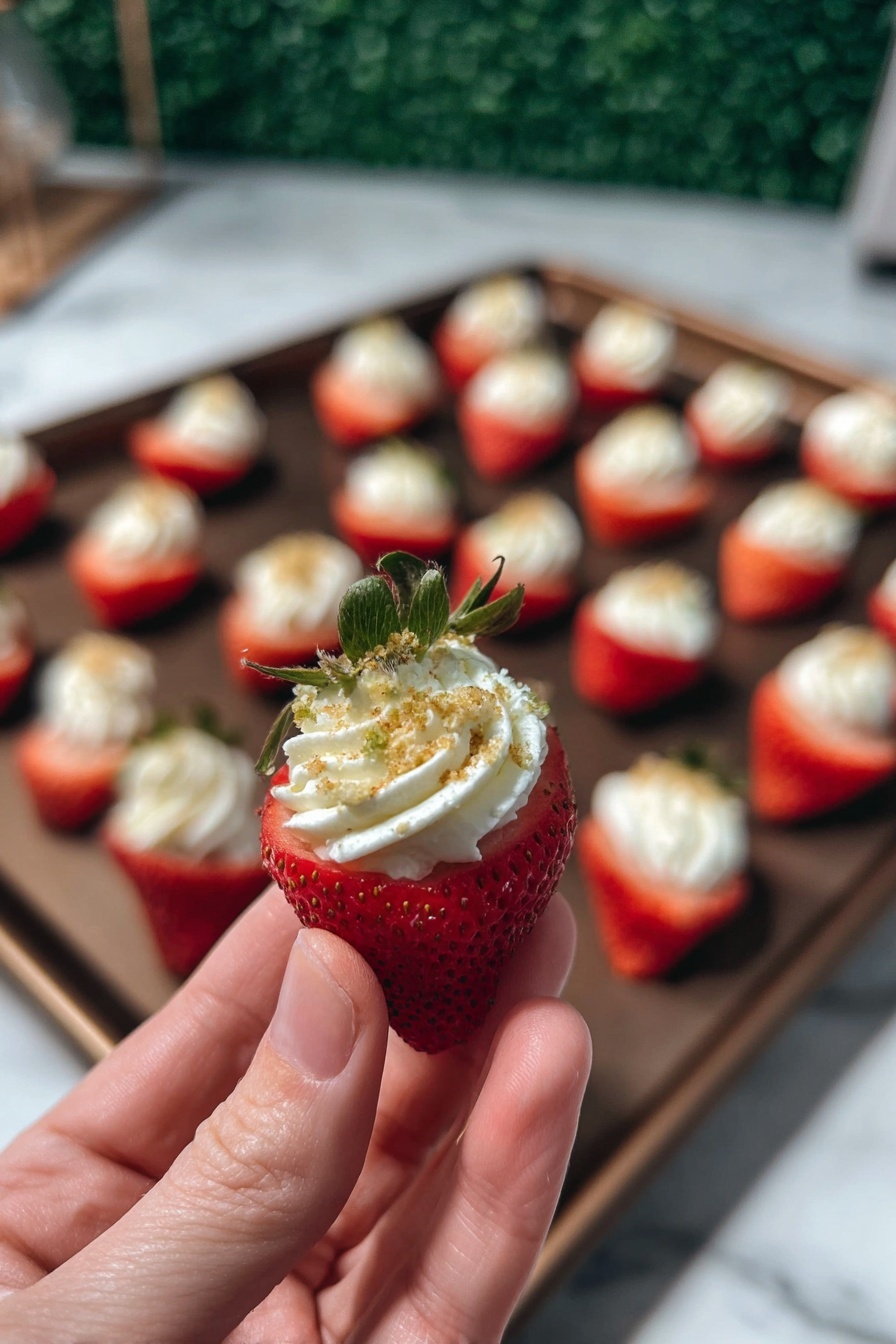 Deviled Strawberries with Cream Cheese Filling Recipe