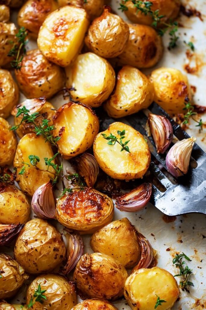 Oven-Roasted Garlic Potatoes Recipe