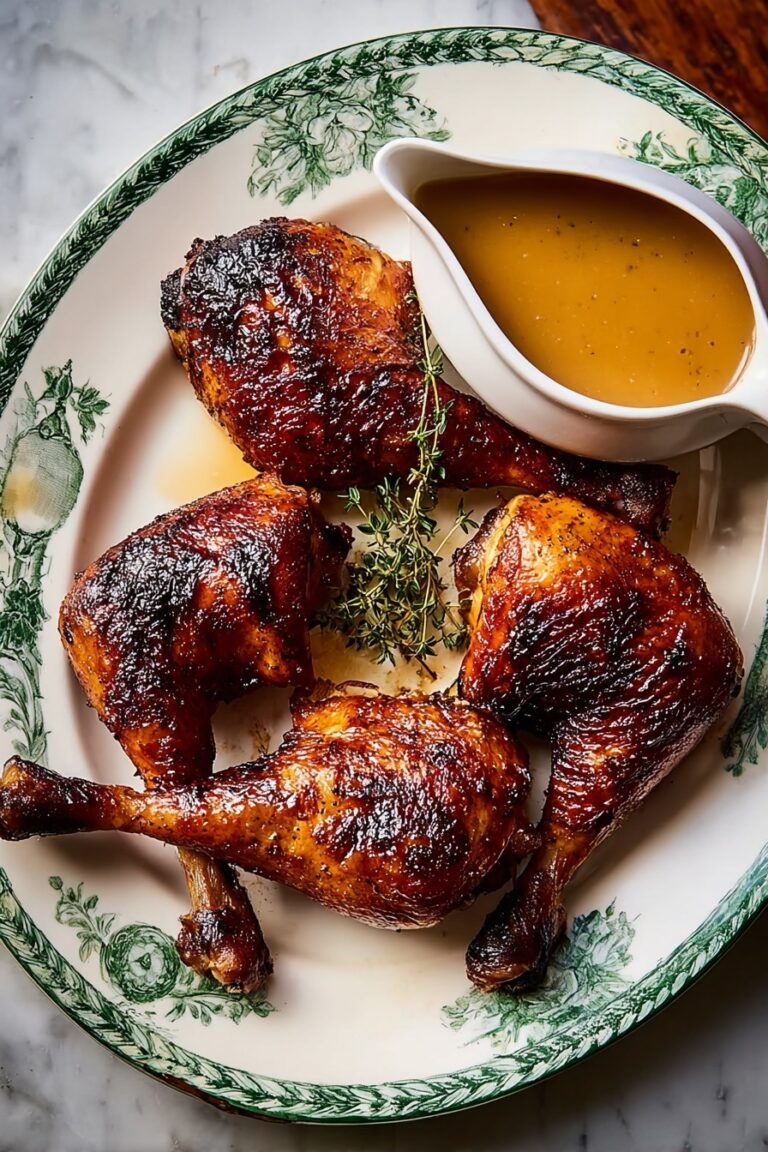 Roasted Goose Legs with Cherry Glaze Recipe