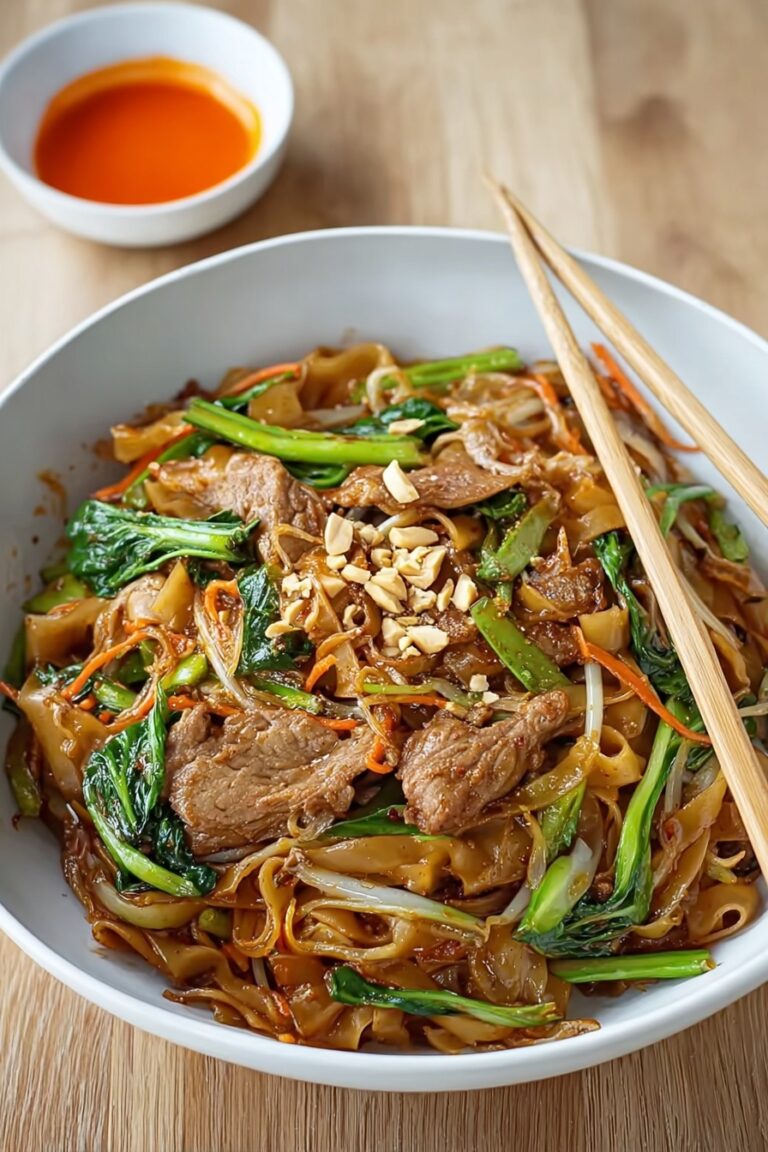 Easy Chicken Drunken Noodles Recipe