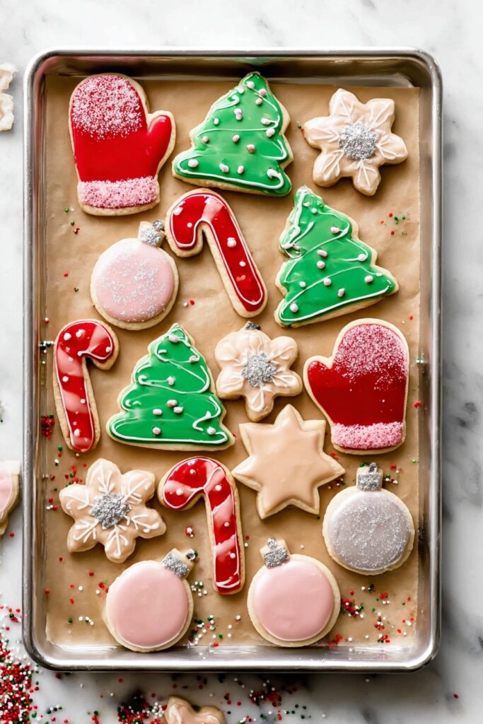 Christmas Sugar Cookies with Easy Icing Recipe