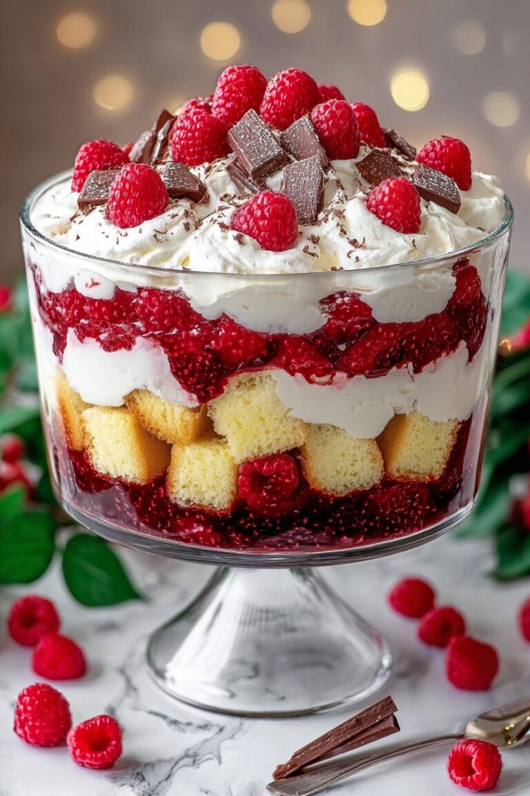 Cream Cheese Raspberry Trifle Recipe