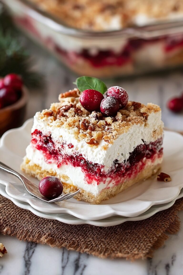 No-Bake Cranberry Cheesecake Pie Recipe
