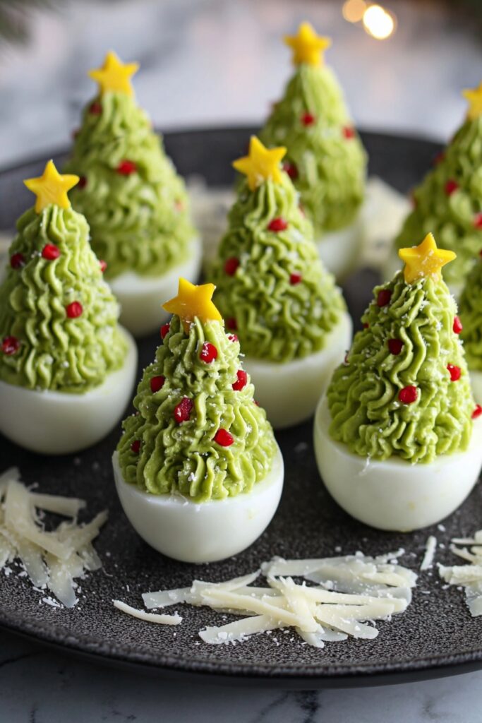Deviled Egg Christmas Trees Recipe