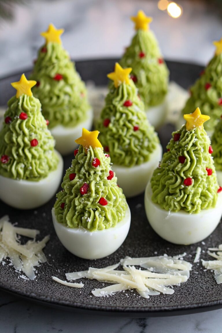 Deviled Egg Christmas Trees Recipe