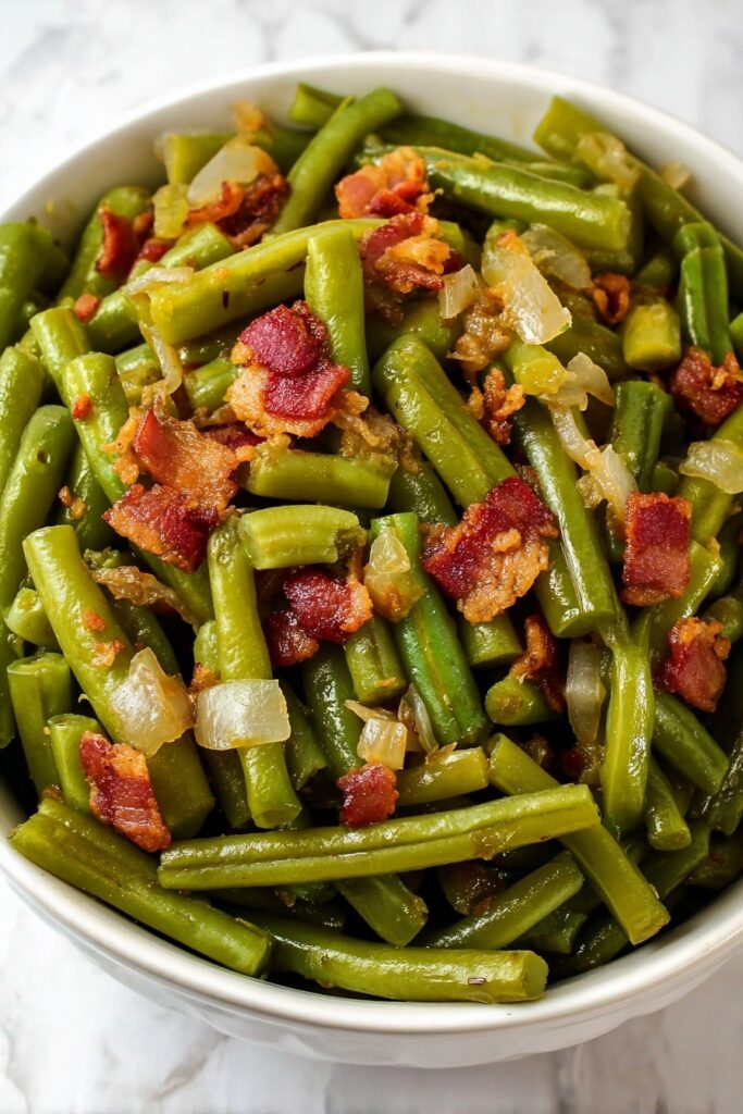 Slow Cooker Green Beans with Bacon Recipe