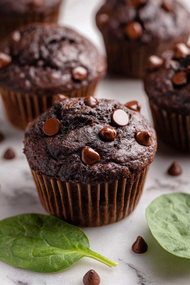 Chocolate Spinach Muffins Recipe