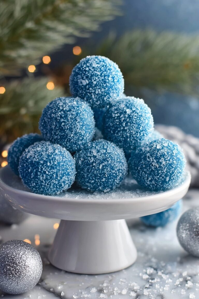 Blue White Chocolate Truffles Recipe