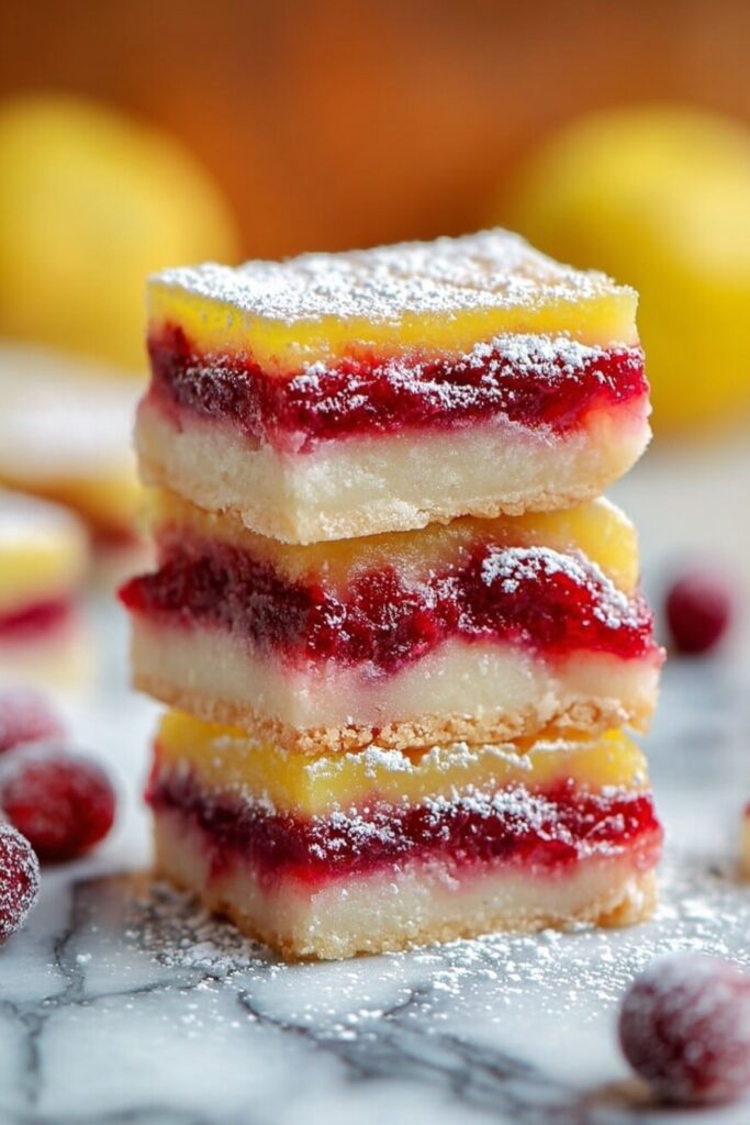 Cranberry Lemon Bars Recipe