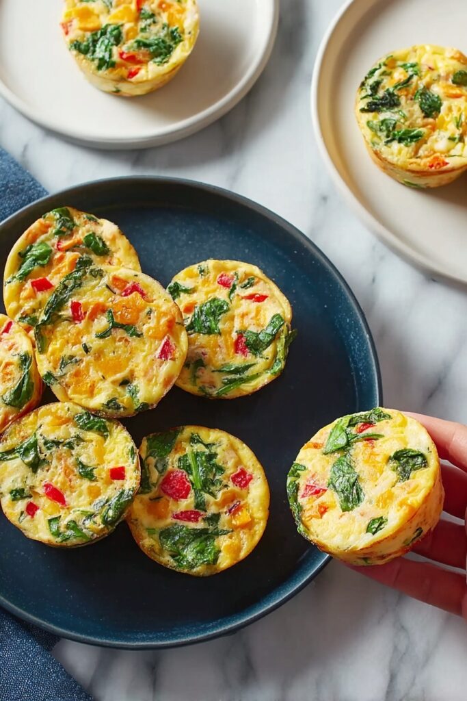 Oven Egg Bites with Spinach and Tomato Recipe