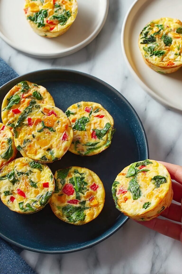 Oven Egg Bites with Spinach and Tomato Recipe