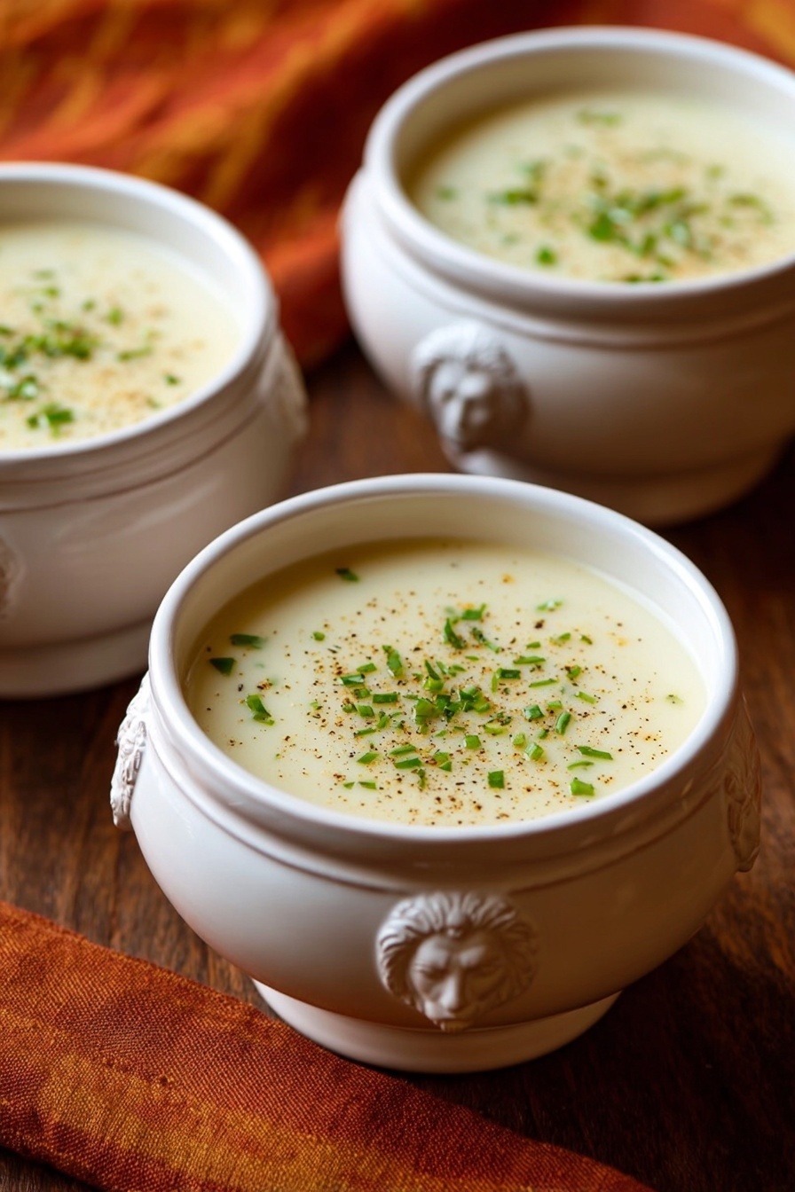 Creamy Potato Leek Soup Recipe - Serving