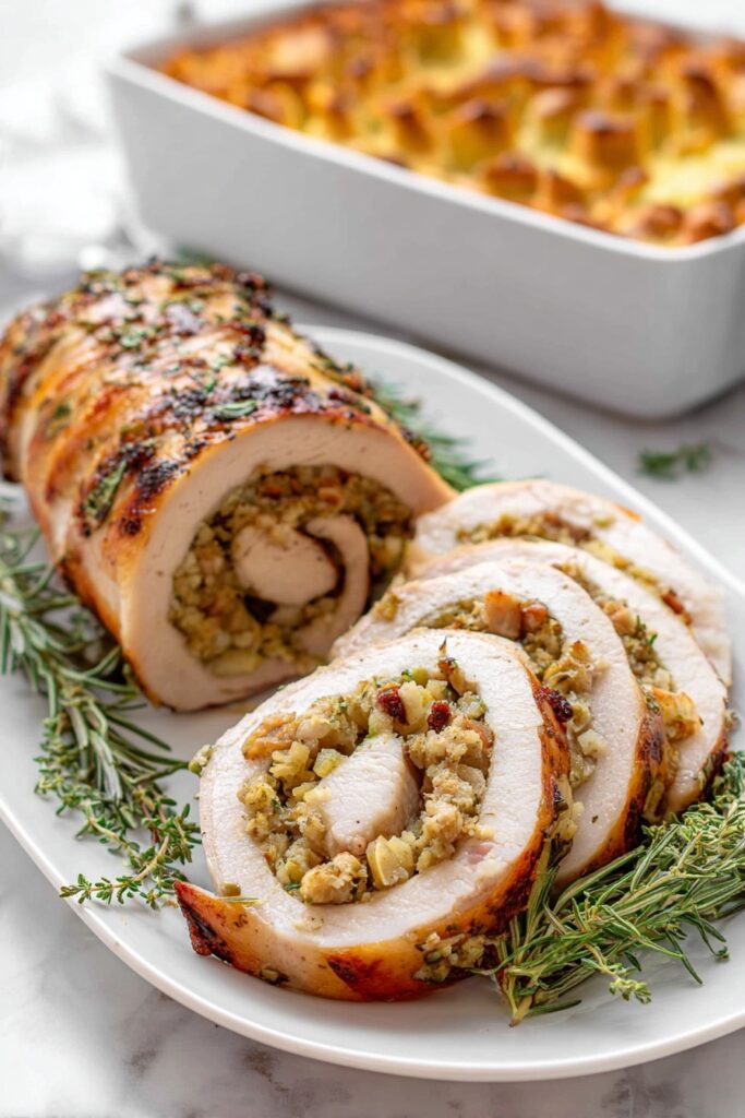 Turkey Roulade with Sausage Stuffing Recipe